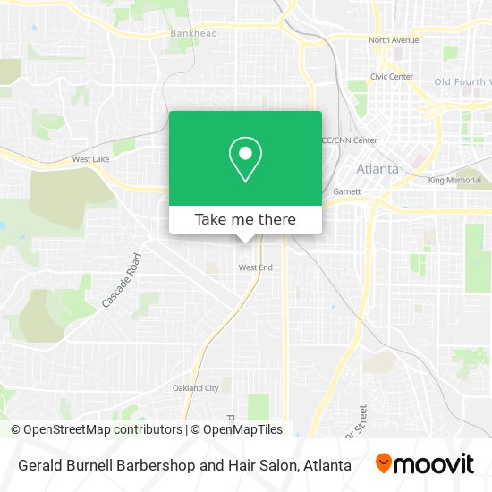 Gerald Burnell Barbershop and Hair Salon map