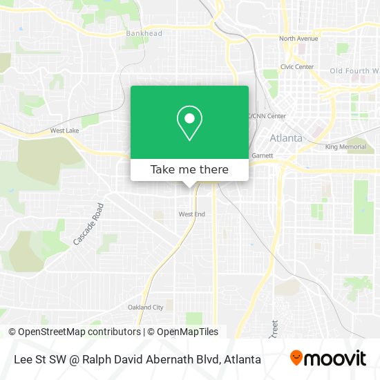 Lee St SW @ Ralph David Abernath Blvd map