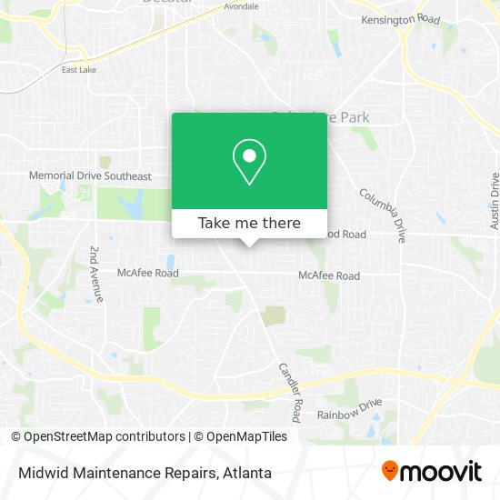 Midwid Maintenance Repairs map