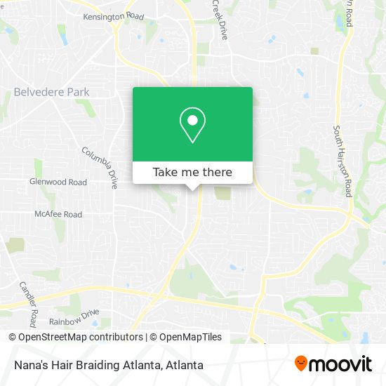 Mapa de Nana's Hair Braiding Atlanta