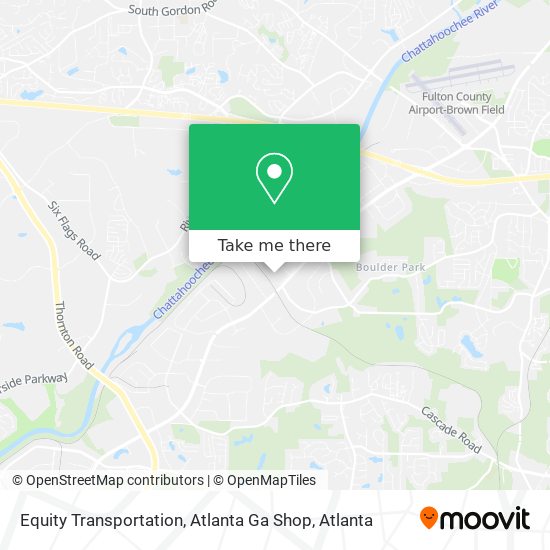 Mapa de Equity Transportation, Atlanta Ga Shop