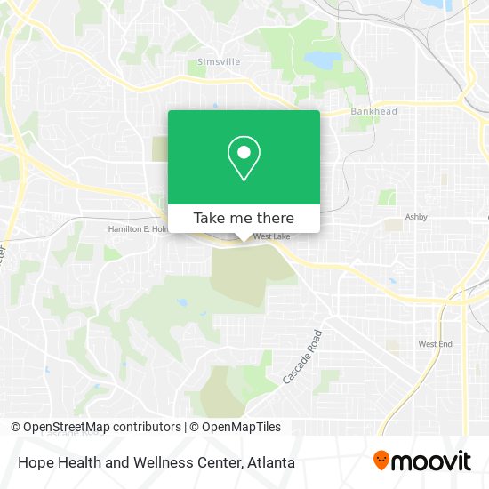 Mapa de Hope Health and Wellness Center