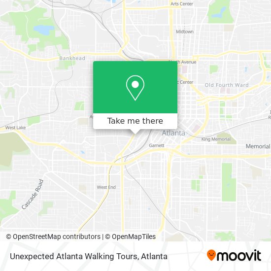 Unexpected Atlanta Walking Tours map