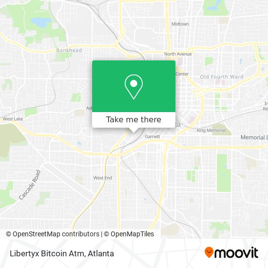 Mapa de Libertyx Bitcoin Atm