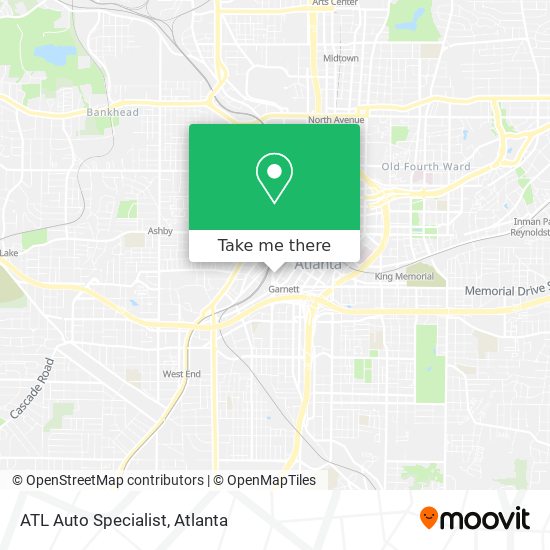 Mapa de ATL Auto Specialist