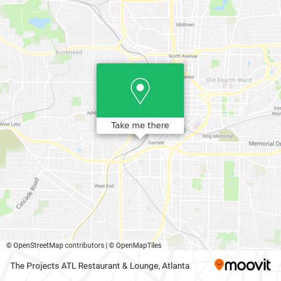 The Projects ATL Restaurant & Lounge map