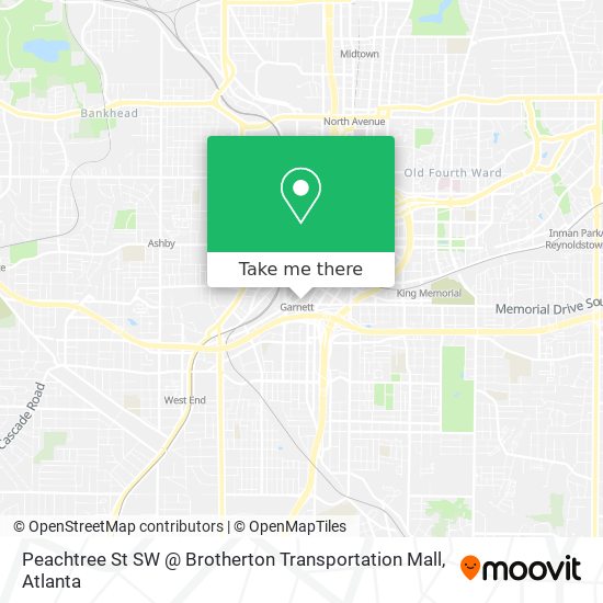 Peachtree St SW @ Brotherton Transportation Mall map