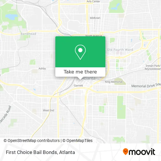 First Choice Bail Bonds map