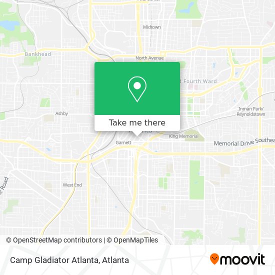 Camp Gladiator Atlanta map