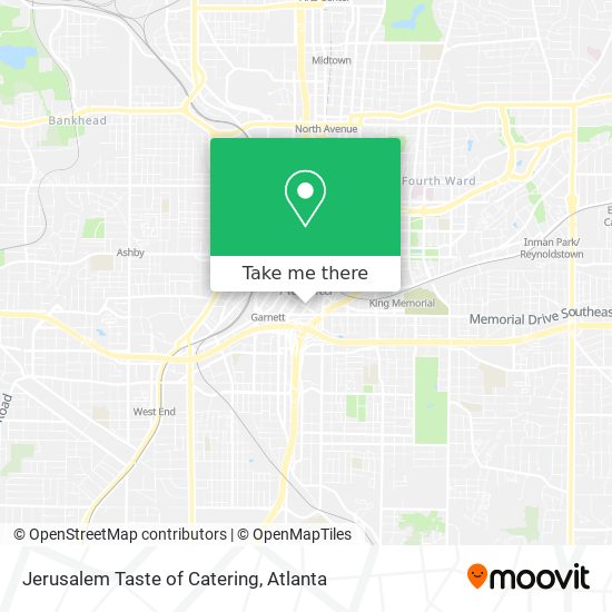 Jerusalem Taste of Catering map