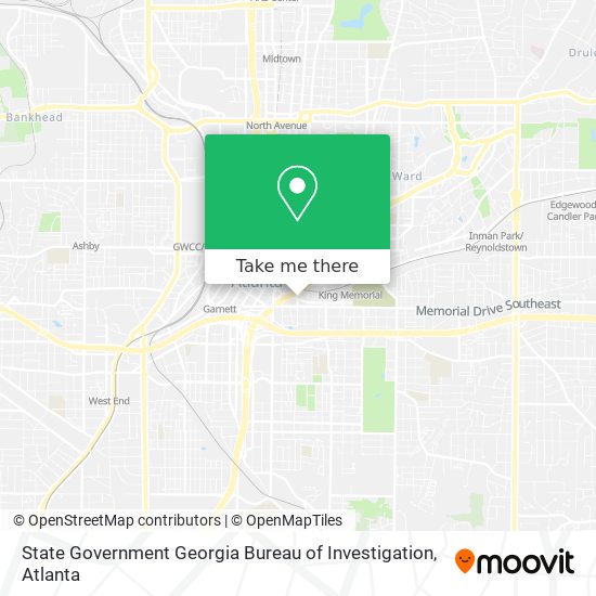 Mapa de State Government Georgia Bureau of Investigation