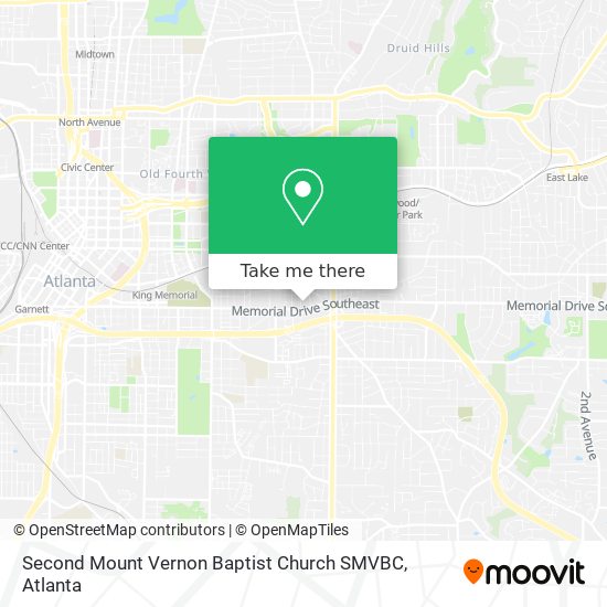 Second Mount Vernon Baptist Church SMVBC map