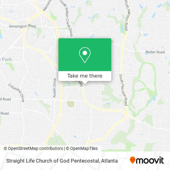 Straight Life Church of God Pentecostal map