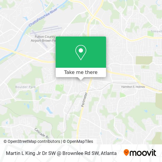 Mapa de Martin L King Jr Dr SW @ Brownlee Rd SW