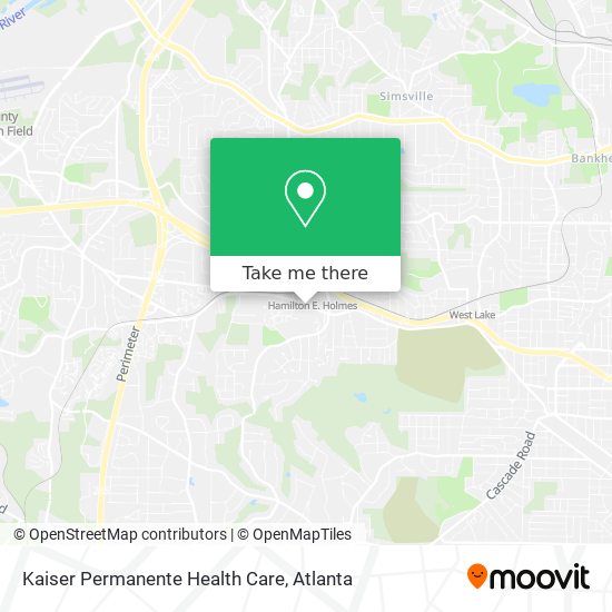 Kaiser Permanente Health Care map