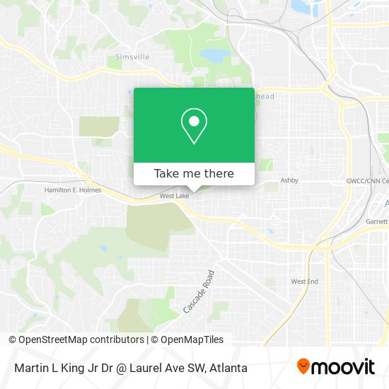 Mapa de Martin L King Jr Dr @ Laurel Ave SW