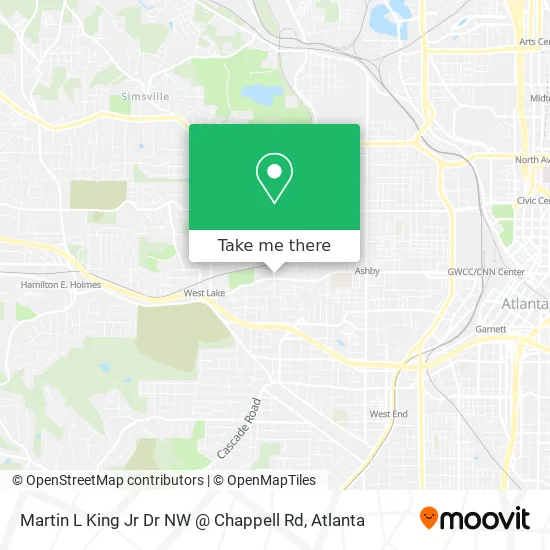 Martin L King Jr Dr NW @ Chappell Rd map