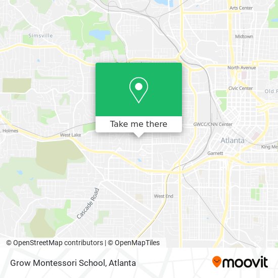 Grow Montessori School map