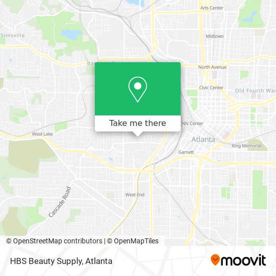 HBS Beauty Supply map