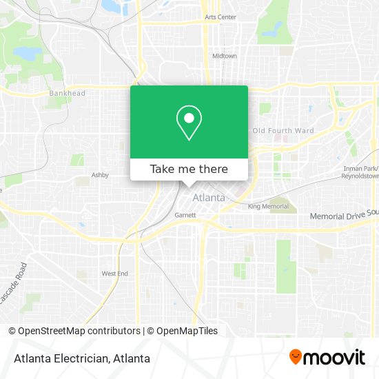 Mapa de Atlanta Electrician