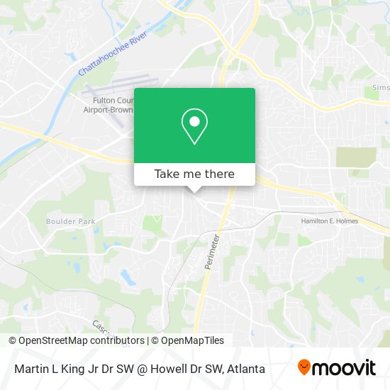 Mapa de Martin L King Jr Dr SW @ Howell Dr SW