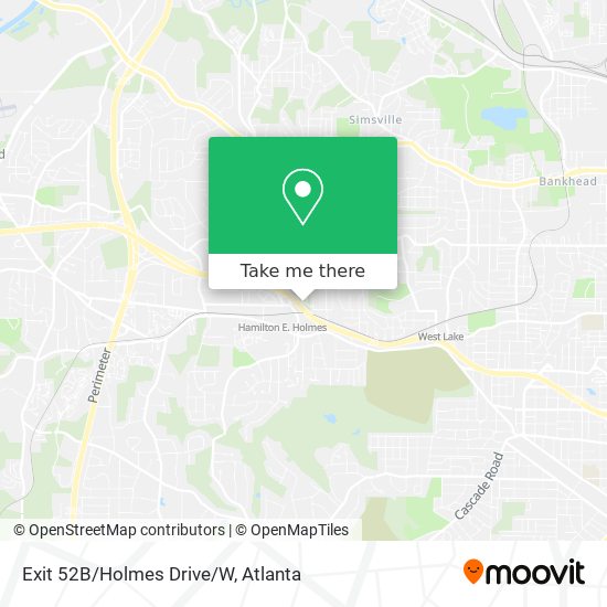 Exit 52B/Holmes Drive/W map