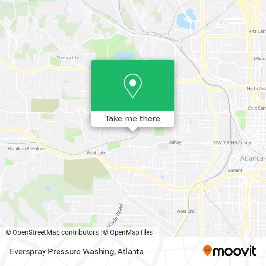 Everspray Pressure Washing map