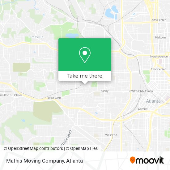 Mathis Moving Company map