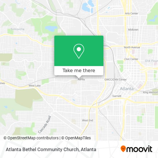 Atlanta Bethel Community Church map