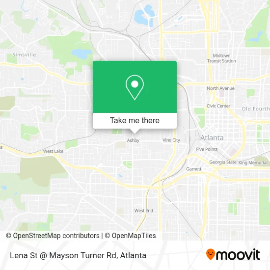 Lena St @ Mayson Turner Rd map