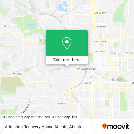Mapa de Addiction Recovery House Atlanta