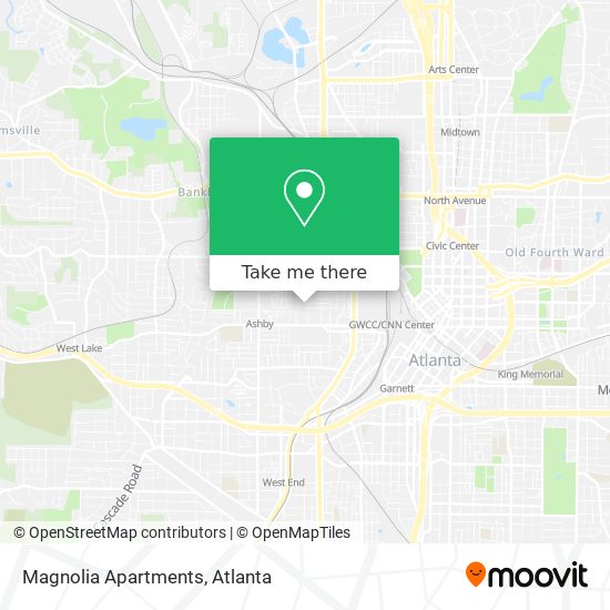 Mapa de Magnolia Apartments