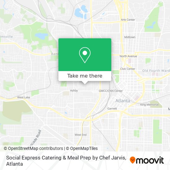 Social Express Catering & Meal Prep by Chef Jarvis map