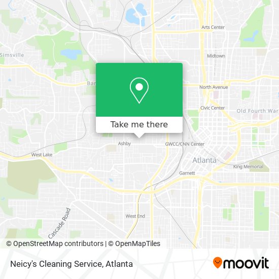 Neicy's Cleaning Service map