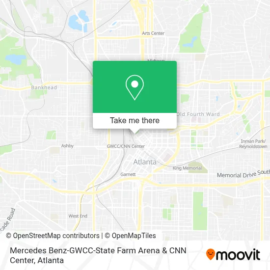 Mercedes Benz-GWCC-State Farm Arena & CNN Center map