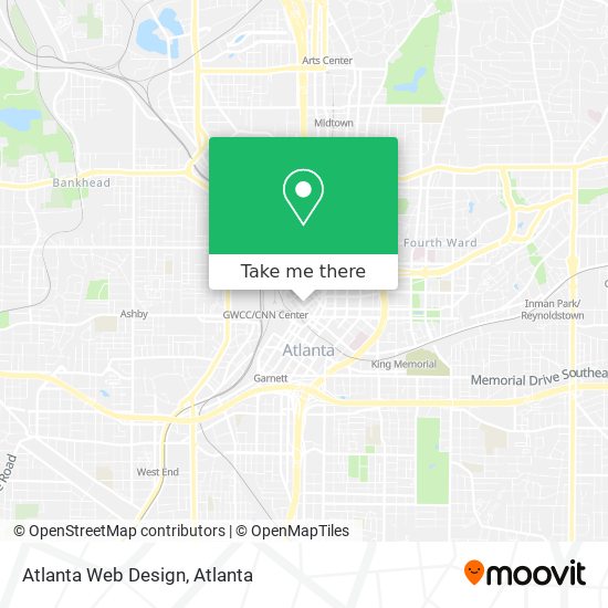 Mapa de Atlanta Web Design