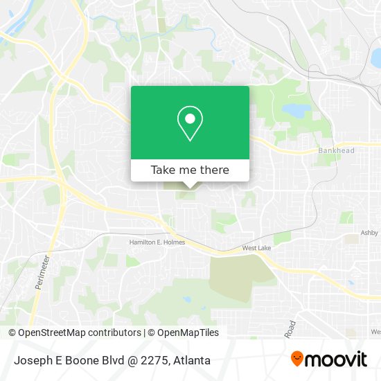 Joseph E Boone Blvd @ 2275 map