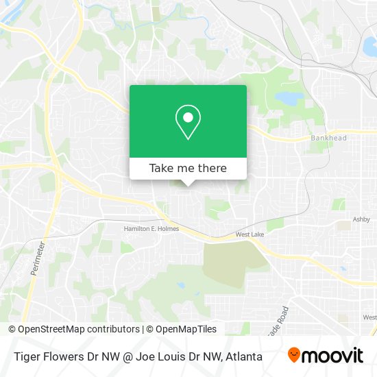 Tiger Flowers Dr NW @ Joe Louis Dr NW map