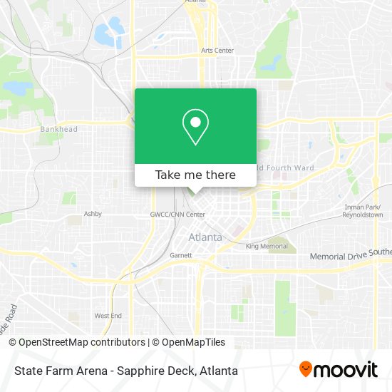 Mapa de State Farm Arena - Sapphire Deck