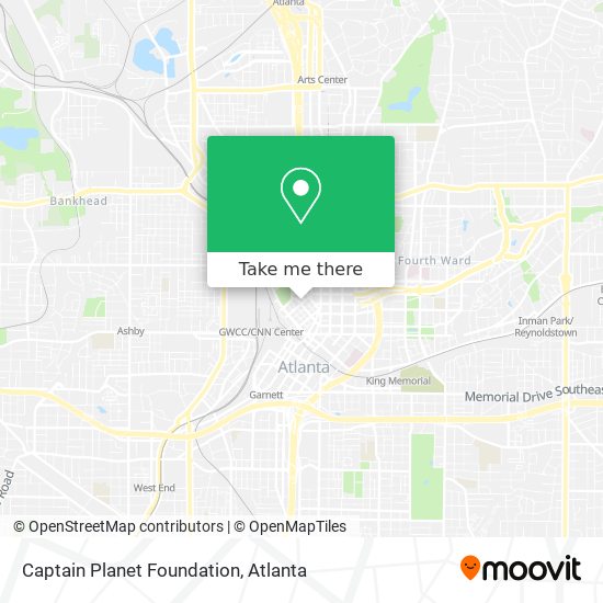 Captain Planet Foundation map