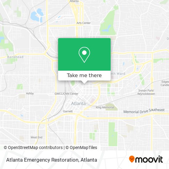 Mapa de Atlanta Emergency Restoration