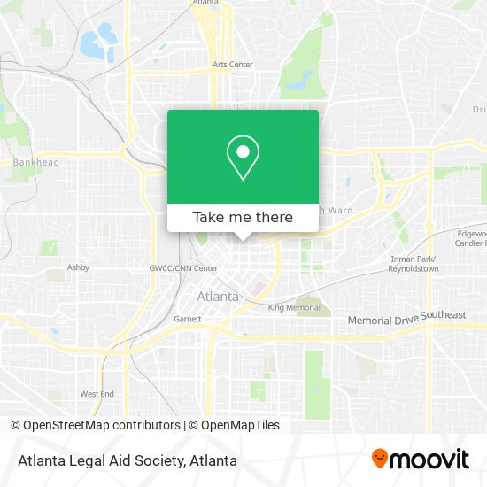 Mapa de Atlanta Legal Aid Society