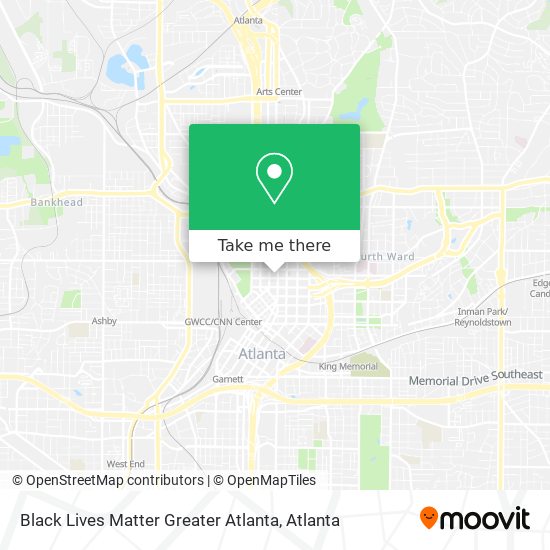 Black Lives Matter Greater Atlanta map