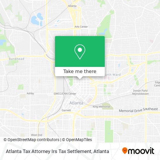 Atlanta Tax Attorney Irs Tax Settlement map
