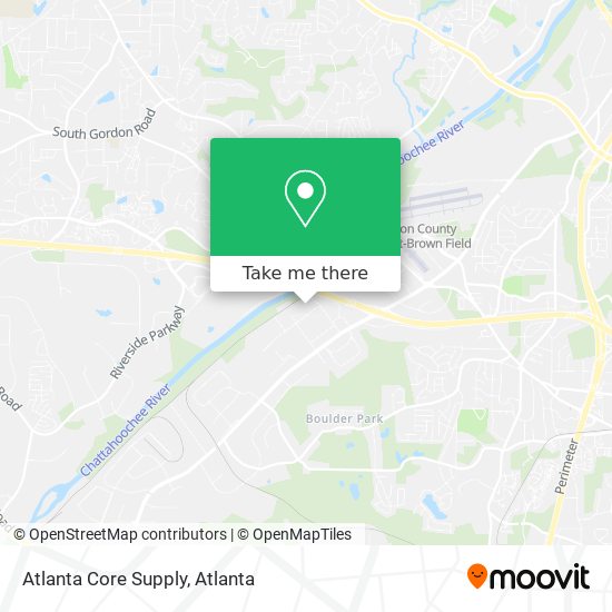 Atlanta Core Supply map
