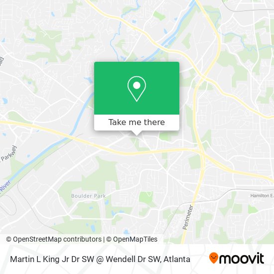 Mapa de Martin L King Jr Dr SW @ Wendell Dr SW