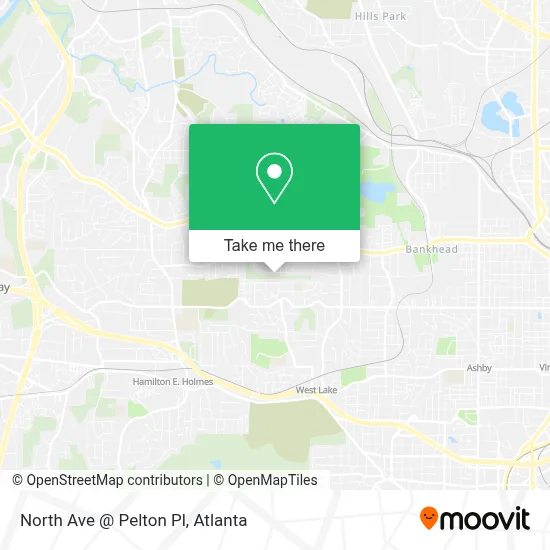 North Ave @ Pelton Pl map