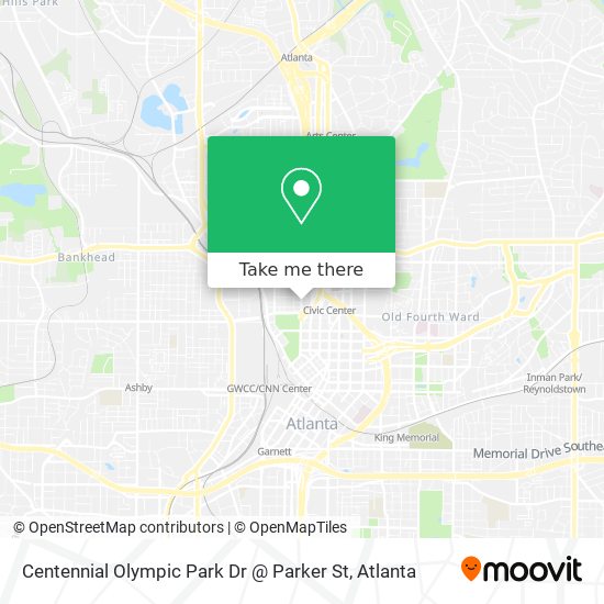 Centennial Olympic Park Dr @ Parker St map