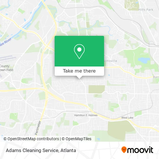 Mapa de Adams Cleaning Service