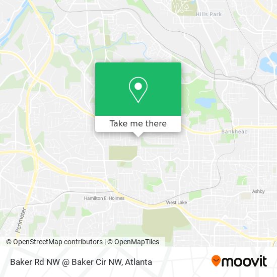 Mapa de Baker Rd NW @ Baker Cir NW